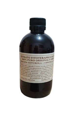 Extrato Fitoterápico de Brahmi 100% Puro 100 Caps