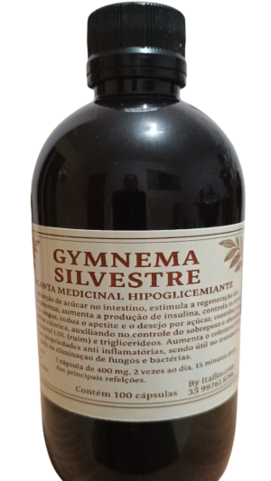 Gymnema Silvestre p/ Diabetes - Planta Medicinal Hipoglicemiante 100 Caps