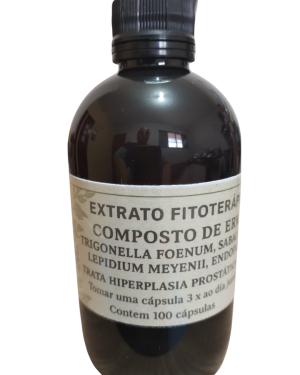 Extrato para Tratamento de Hiperplasia Prostática Benigna 100 Caps