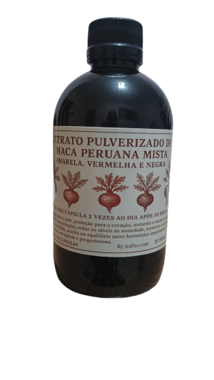 Extrato de Maca Peruana Mista Amarela, Negra e Vermelha 100 Caps
