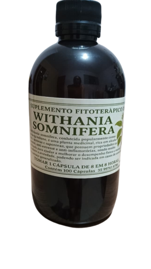 Suplemento Fitoterápico de Withania Somnifera 100 Caps