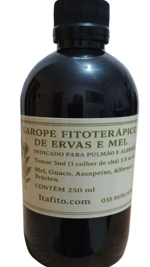 Xarope Fitoterápico para Pulmão e Alergias em geral 250 ml