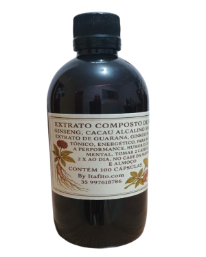 Extrato Fitoterápico Energético 100 Cápsulas